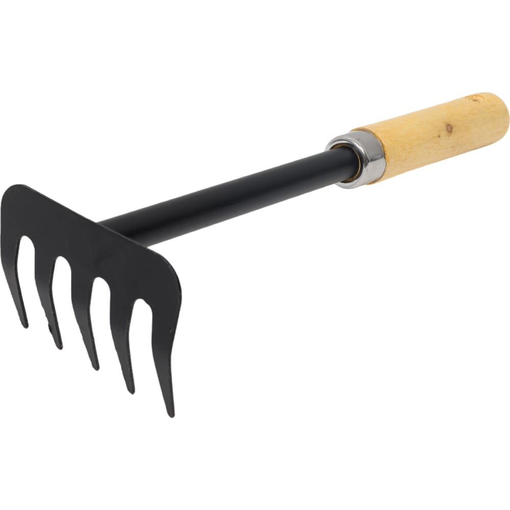 Изображение товара Малые грабли САДОВИТА 5 зубьев, с деревянной ручкой 00076496