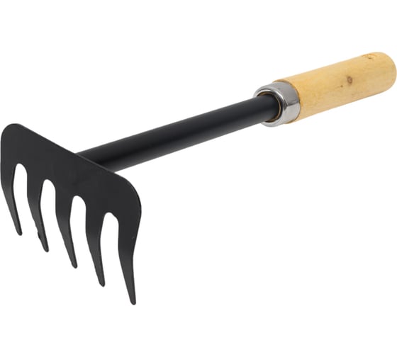 Изображение товара Малые грабли САДОВИТА 5 зубьев, с деревянной ручкой 00076496