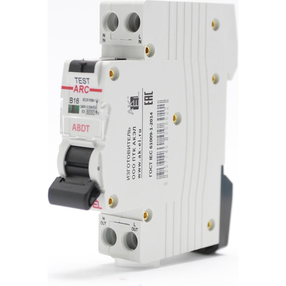 Автоматический выключатель дифференциального тока AKEL выключатель автоматический дифференциального тока 1п n b 20а 30ма тип ac 10ка nb1l 36мм r chint 203100