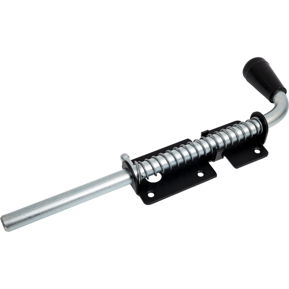 Изображение товара Засов с пружиной Домарт 300 мм черный для ворот и калиток