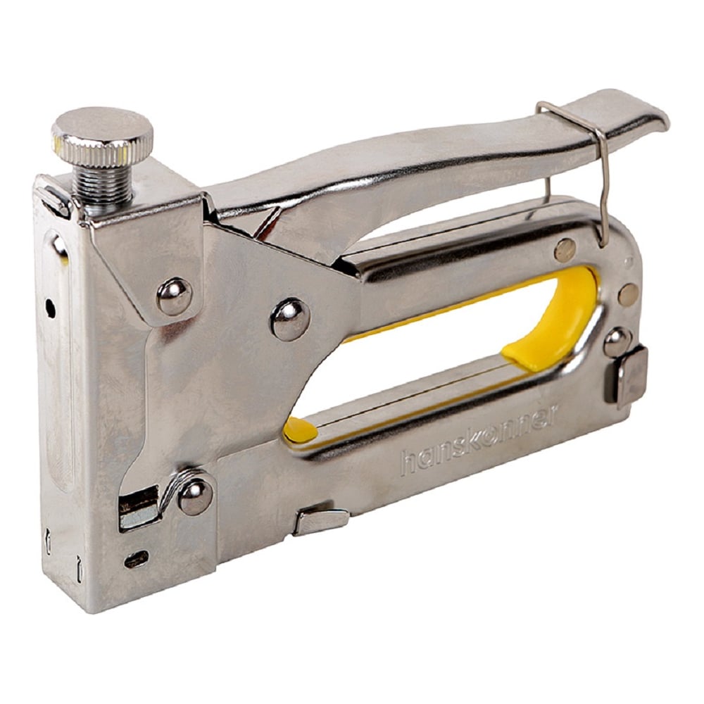 Изображение товара Степлер Hanskonner HK1071-01-06 профессиональный металлический регулируемый размер скоб от 4 до 14