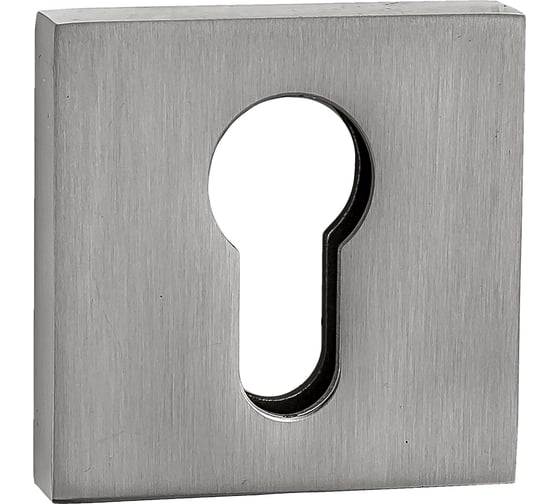 Изображение товара Накладка на цилиндр PUERTO квадратная, никель матовый INET AL 03 SN