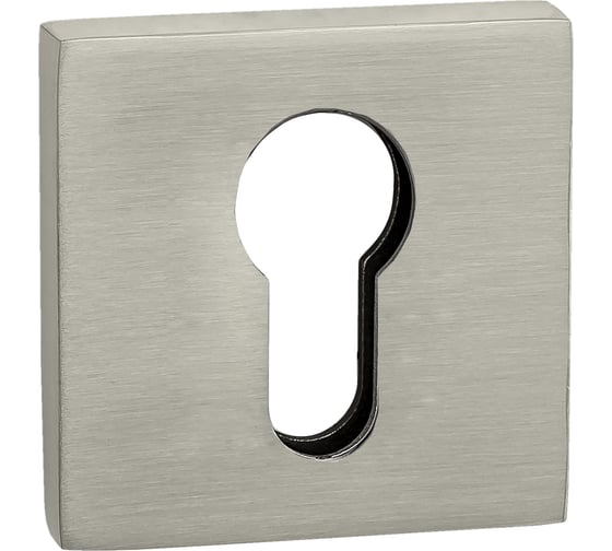 Изображение товара Накладка на цилиндр PUERTO квадратная, никель супер матовый INET AL 03 MSN