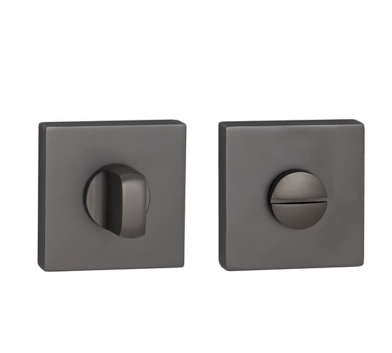 Изображение товара Завертка к ручкам PUERTO квадратная, матовый черный никель INBK AL 03 MBN