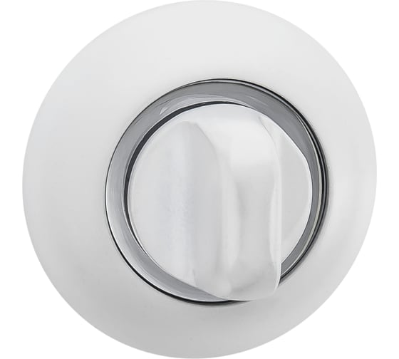 Изображение товара Завертка к ручкам PUERTO матовый супер белый/хром блестящий INBK AL 08 MSW/CP