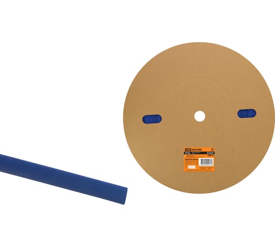 Изображение товара Термоусаживаемая трубка TDM ELECTRIC ТУТнг 14/7 синяя (100 м/ролл) SQ0518-0034