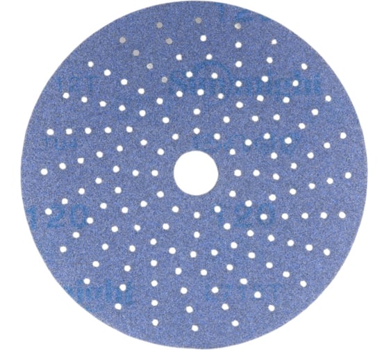 Изображение товара Шлифовальный круг CERAMIC L712T 125 мм на липучке с мультипылеотводом, P120, 5 шт Sunmight 76408R