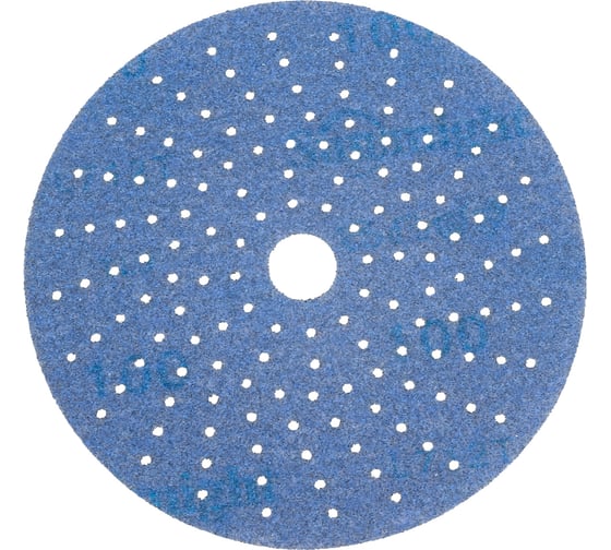 Изображение товара Шлифовальный круг CERAMIC L712T 125 мм на липучке с мультипылеотводом, P100, 5 шт Sunmight 76407R