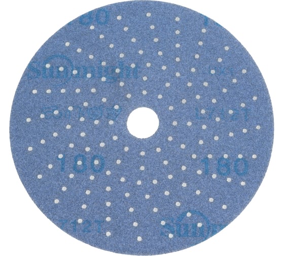 Изображение товара Шлифовальный круг CERAMIC L712T 125 мм на липучке с мультипылеотводом, P180,5 шт Sunmight 76410R