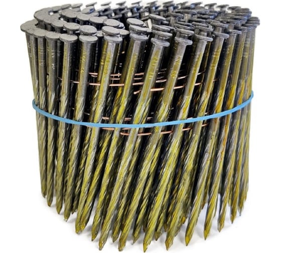 Изображение товара Барабанные гвозди Finka 3.1x90 BK Screw винтовые, 1600 шт. FN3190BKS