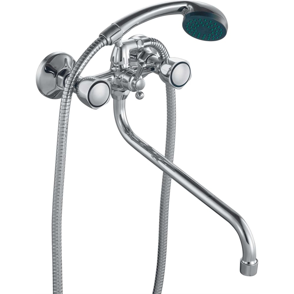 Изображение товара Смеситель для ванны FASHUN A2209 двухрычажный хром с поворотным изливом