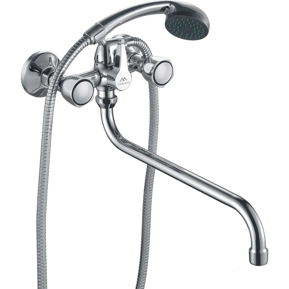 Изображение товара Смеситель для ванны FASHUN A2209-2 с душем, 330 мм излив