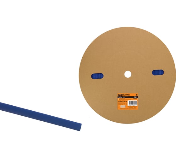 Изображение товара Термоусадочная трубка TDM ELECTRIC ТУТнг 8/4 синяя (100 метров/ролл) SQ0518-0013