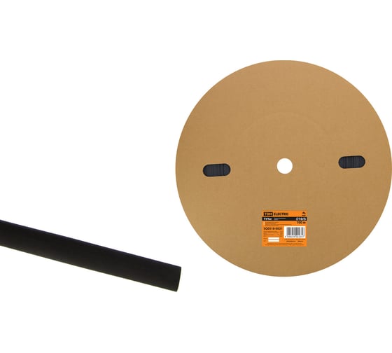 Изображение товара Термоусаживаемая трубка TDM ELECTRIC ТУТнг 10/5 черная (100 м/ролл) SQ0518-0021