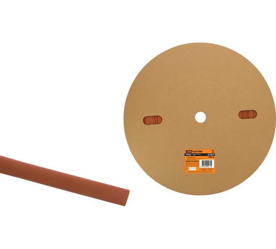 Изображение товара Термоусадочная трубка TDM ELECTRIC ТУТнг 14/7 красная (100 метров/ролл) SQ0518-0033