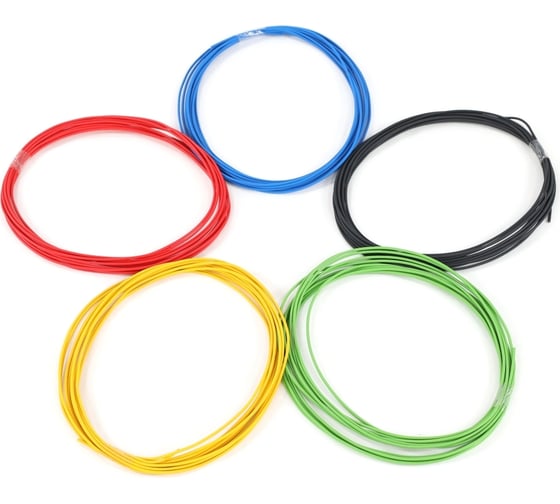 Изображение товара Провод ПВАМ VOLTON 0,75 кв.мм, 5м 5 цветов VLT400191