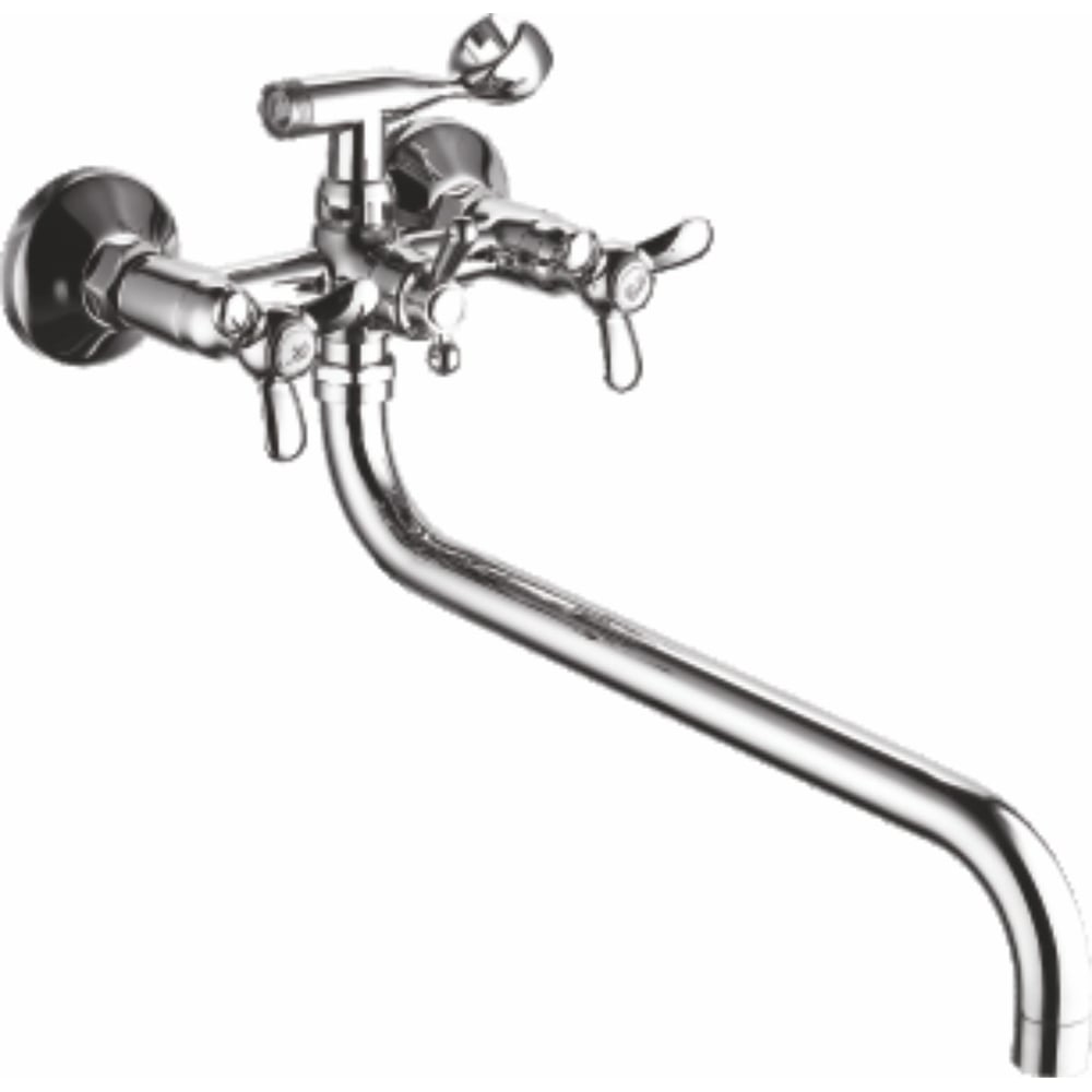 Изображение товара Современный двухрычажный смеситель для ванны FASHUN хром 7128S с аэратором