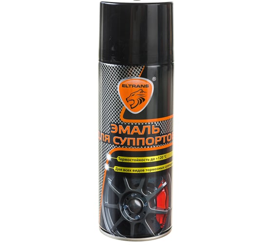 Изображение товара Эмаль для суппортов ELTRANS черная, аэрозоль 520 мл EL-0724.07
