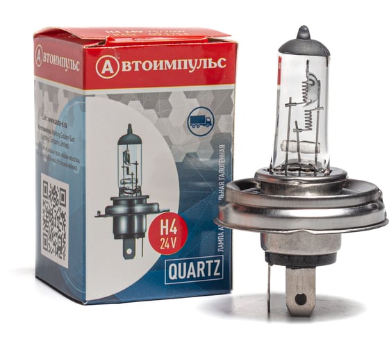 Изображение товара Галогенная автолампа Autoimpuls QUARTZ H4 24 В 75/70W P45t 09.1754