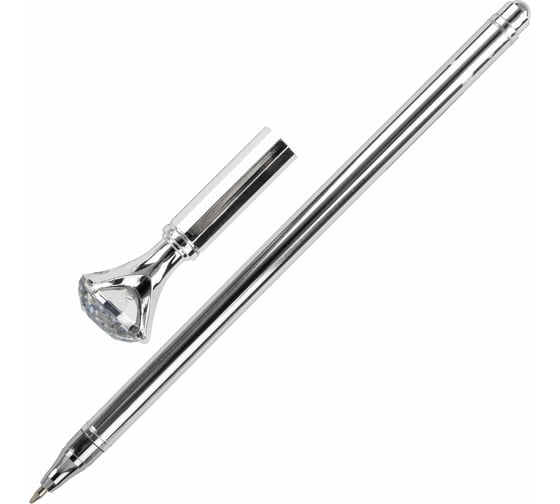 Изображение товара Шариковая фигурная ручка ЮНЛАНДИЯ Кристалл корпус ассорти, СИНЯЯ, узел 0.7 мм 143788