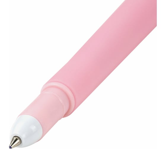 Изображение товара Фигурная шариковая ручка ЮНЛАНДИЯ Мишка мягкий силиконовый корпус, ассорти, синяя, 0.7 мм 143780