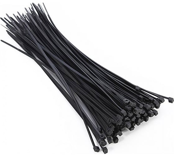 Изображение товара Стяжки Strong нейлоновые, черные, 3.6x300 мм, 100 шт. СTУ-24136300