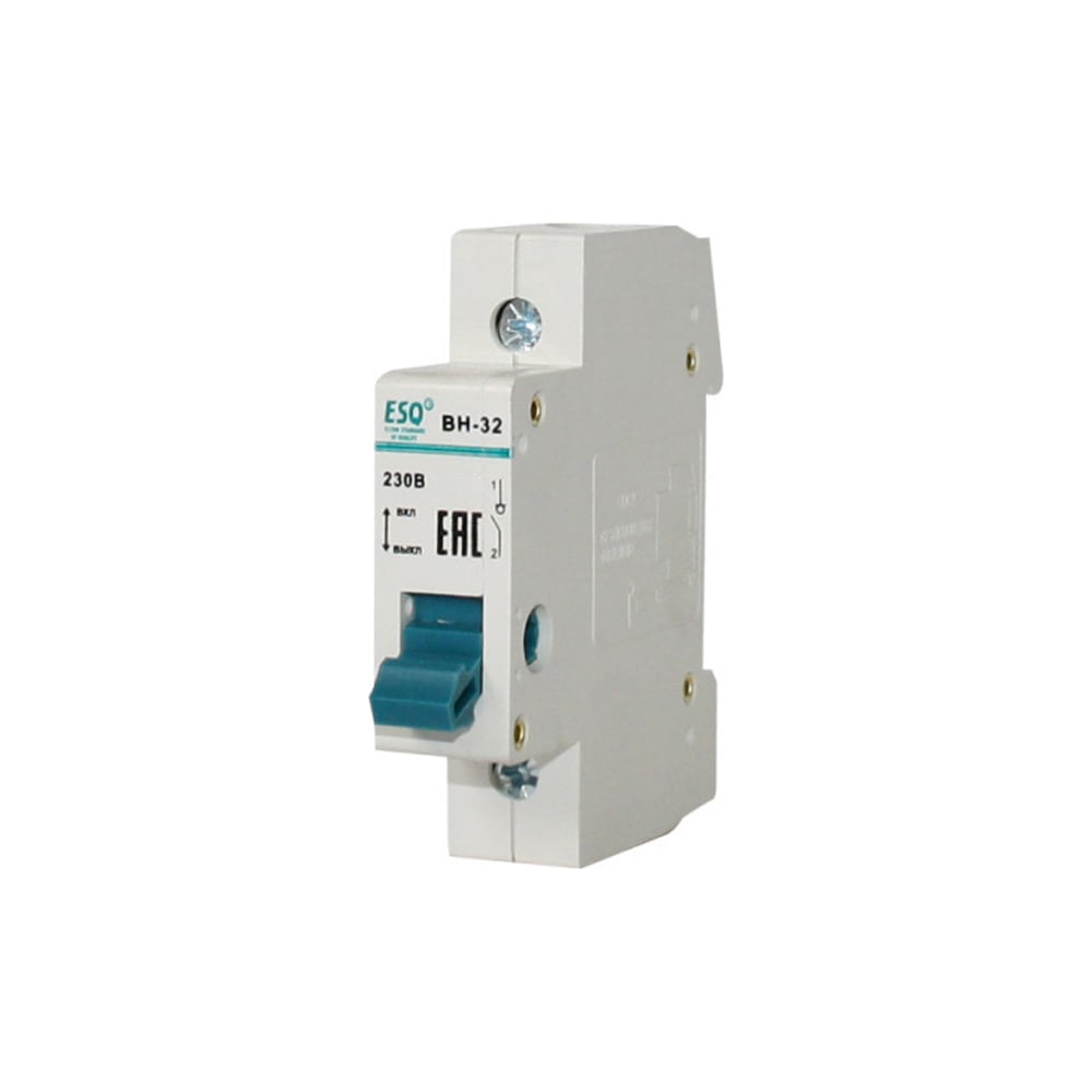 Изображение товара Выключатель нагрузки ESQ ВН 32 1 полюс 25А модульный белый