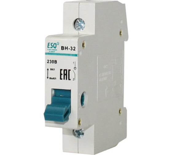 Изображение товара Выключатель нагрузки ESQ ВН 32 1 полюс, 25А 14.03.04.000008