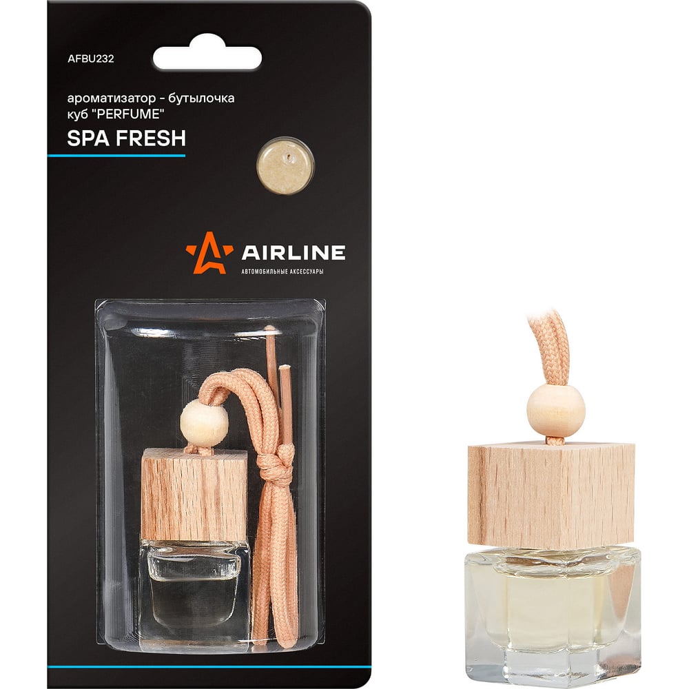 Изображение товара Ароматизатор-бутылочка куб Airline Perfume SPA FRESH AFBU232 Цитрус 6 мл для дома и автомобиля