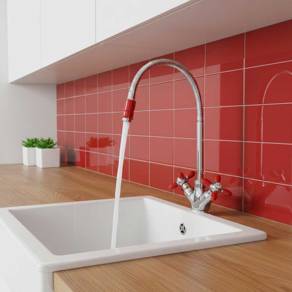 Изображение товара Смеситель для кухни FASHUN A43127-10 двухрычажный с гибким изливом