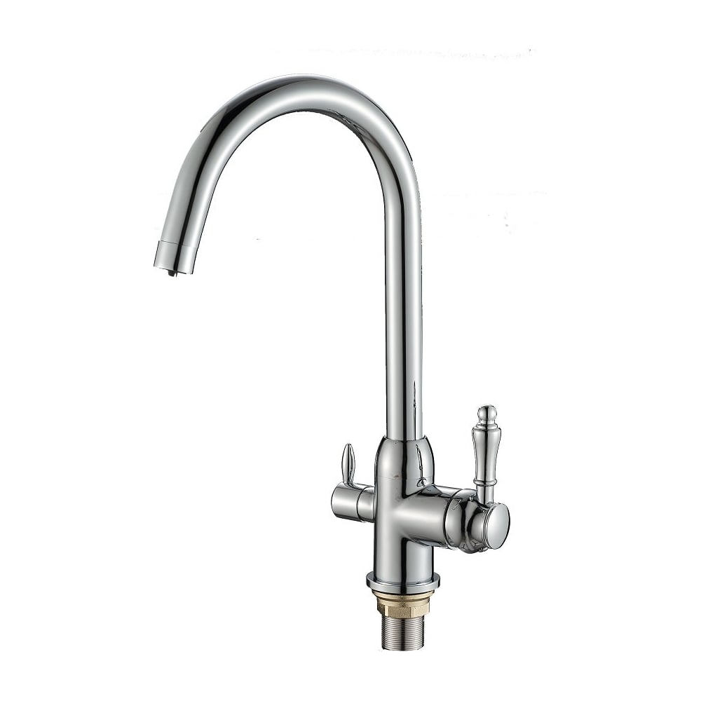 Изображение товара Смеситель для кухни FASHUN хром с фильтром Ф35 однорычажный modern