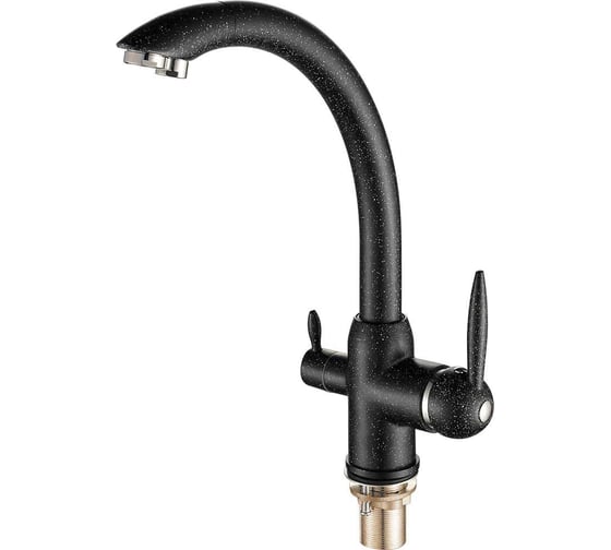 Изображение товара Смеситель для кухни FASHUN черный, фильтр - гайка ф35, латунь A4399-7