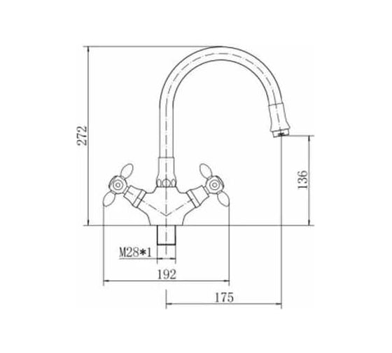 Изображение товара Смеситель для кухни FASHUN A4419-B7267