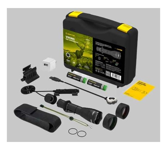 Изображение товара Охотничий набор Armytek Viking Pro Magnet USB Extended Set Белый F07702C