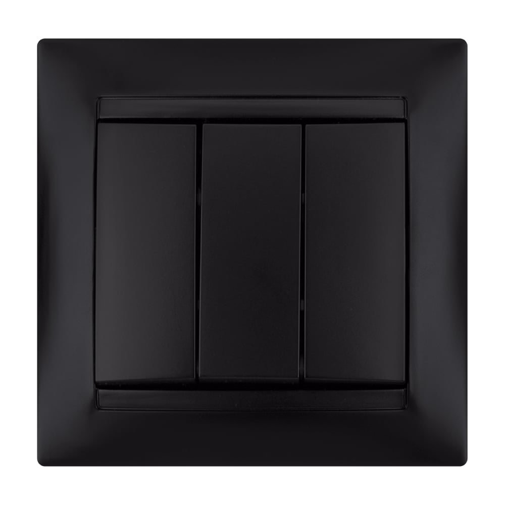 Изображение товара 3-клавишный выключатель TDM ELECTRIC Лама 10А графит SQ1815-0603