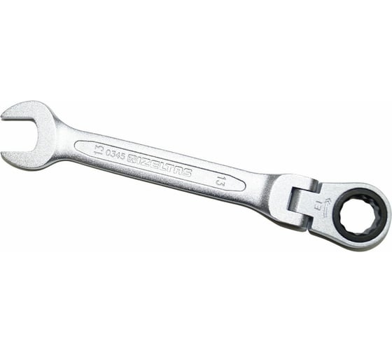 Изображение товара Комбинированный ключ трещоточный IZELTAS с шарниром 13мм, длина 154 мм, 345020013