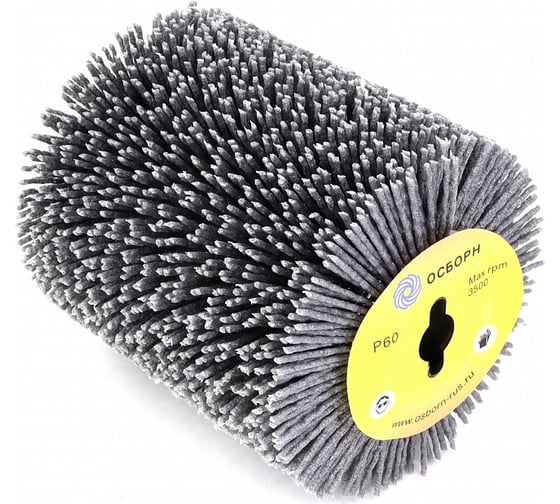 Изображение товара Щетка валик спиральная по дереву на щеточные шлифмашины (100 мм; Р60) ОСБОРН PLM.SBMAKP60