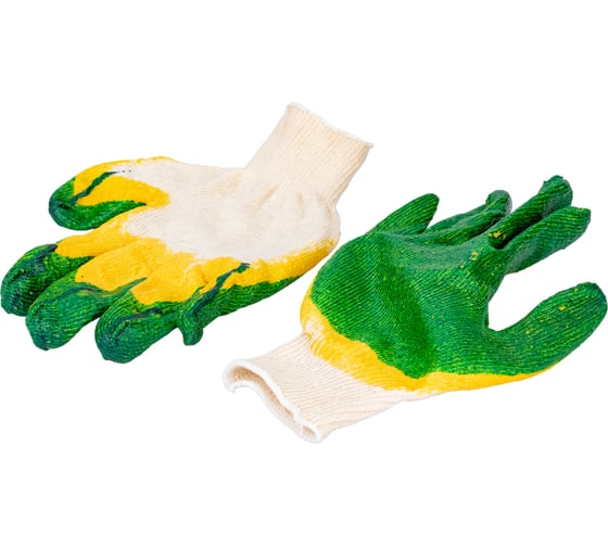 Изображение товара Хлопчатобумажные перчатки с латексным покрытием STARTUL ЛЮКС размер 9 ST7199