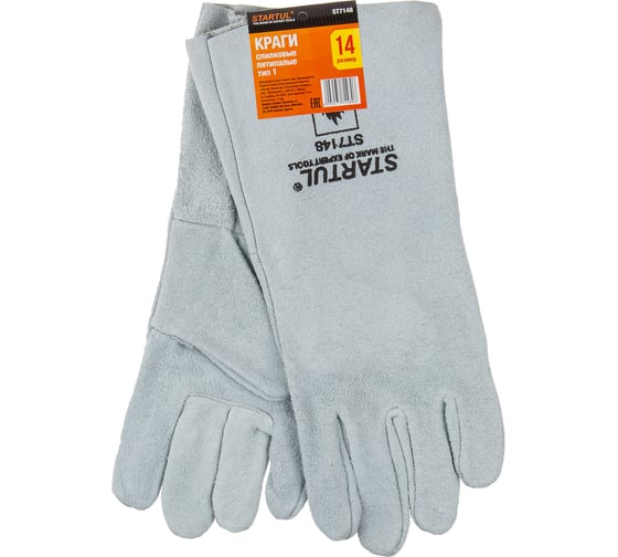Изображение товара Спилковые краги сварщика STARTUL серые ST7148