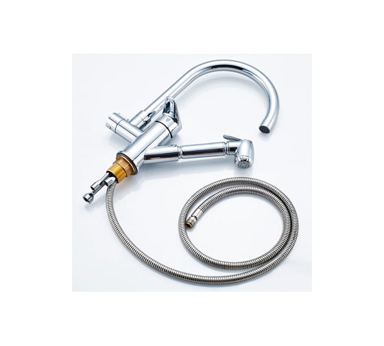 Изображение товара Смеситель для кухни MATRIX SMF-670012 с дополнительной выдвижной лейкой 4064