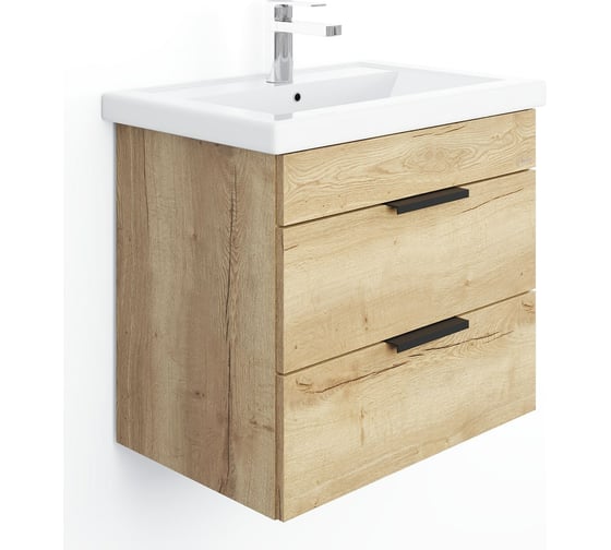 Изображение товара Подвесная тумба с раковиной Onika Легран 50 дуб галифакс 105031