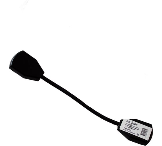 Изображение товара Коннектор для гибкого соединения однофазного шинопровода Фарлайт черный FAR002214