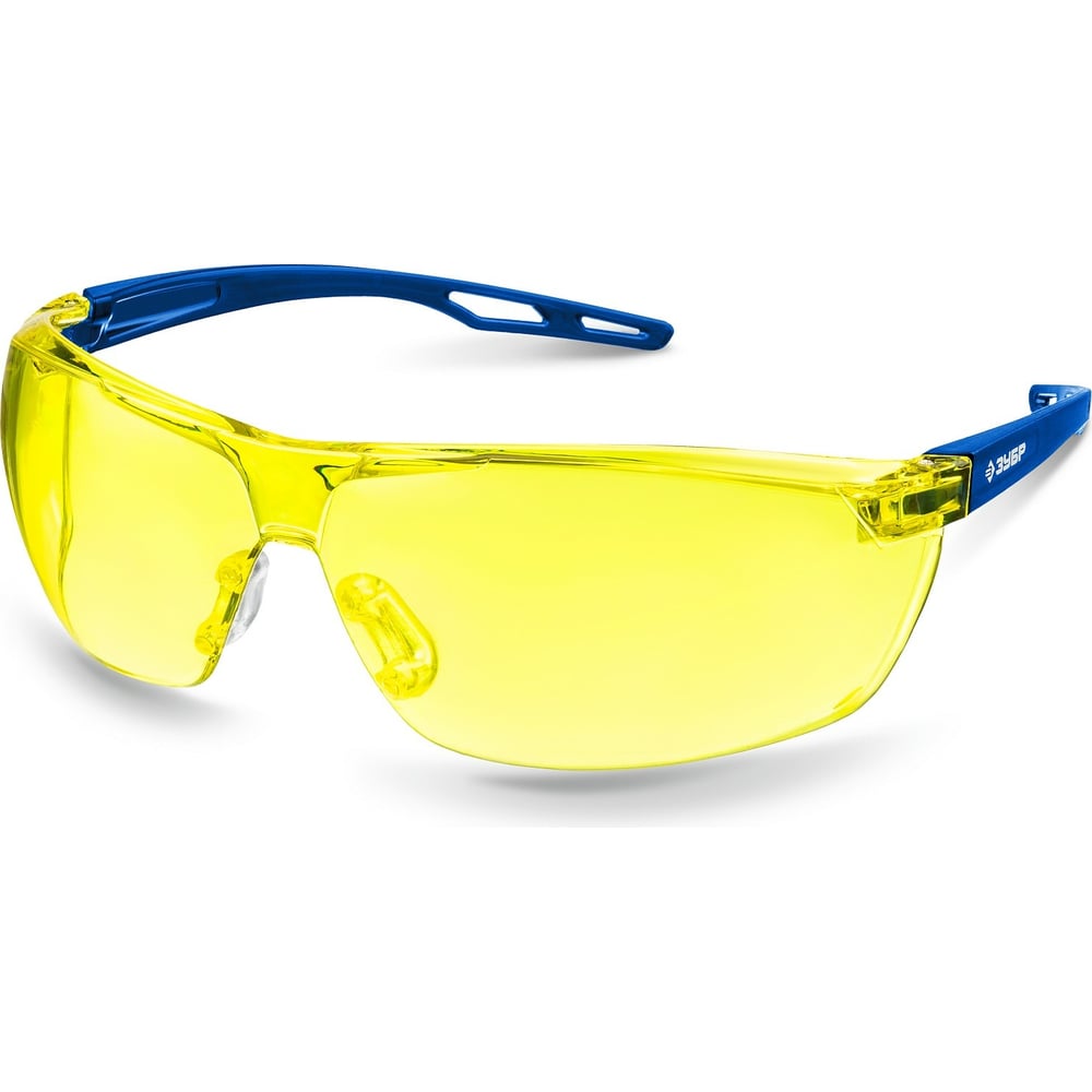 Защитные очки ЗУБР, цвет синий 110486 желтые - фото 1