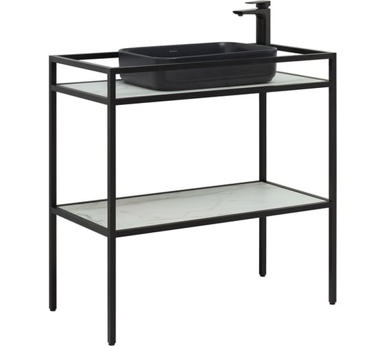 Изображение товара Напольная консоль под раковину ALLEN BRAU Liberty 90 1.33004.BB черный 00274344