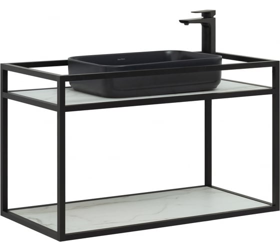 Изображение товара Подвесная консоль под раковину ALLEN BRAU Liberty 90 1.33003.BB черный 00274340