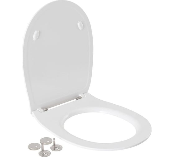 Изображение товара Крышка-сиденье для унитаза ALLEN BRAU Fantasy Smartfix, Soft-Close 4.11005.20 белый 00269466