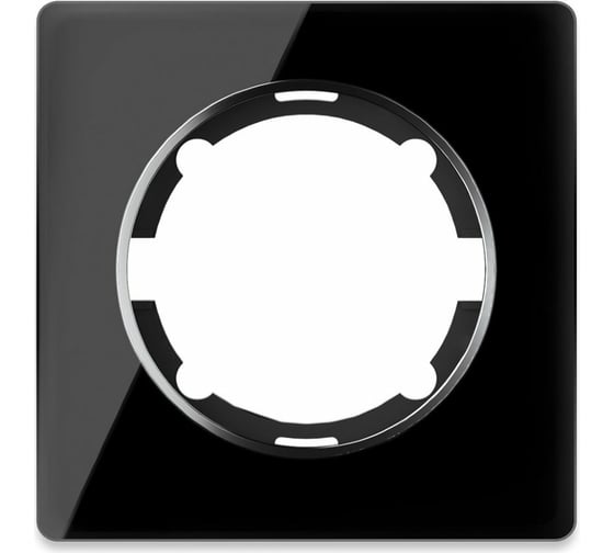 Изображение товара Стеклянная рамка OneKeyElectro Garda (для серии Florence) 1 пост, цвет чёрный 2234939