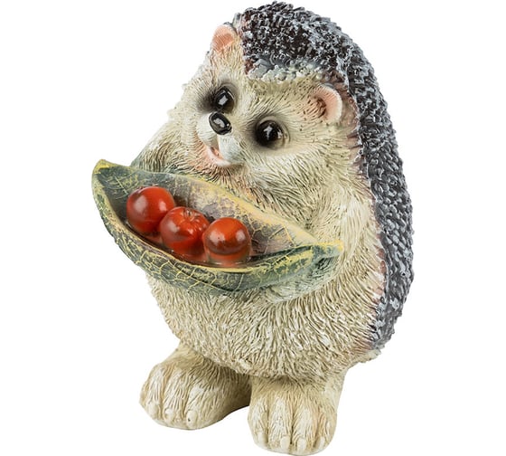 Изображение товара Садовая фигурка PARK Ёжик маленький с яблоками, 15 см 169457