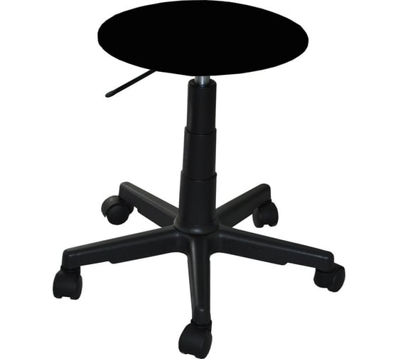 Изображение товара Лабораторный стул-кресло для оператора ООО Комус UF2 Талли, кожзам черный, пластик 497370