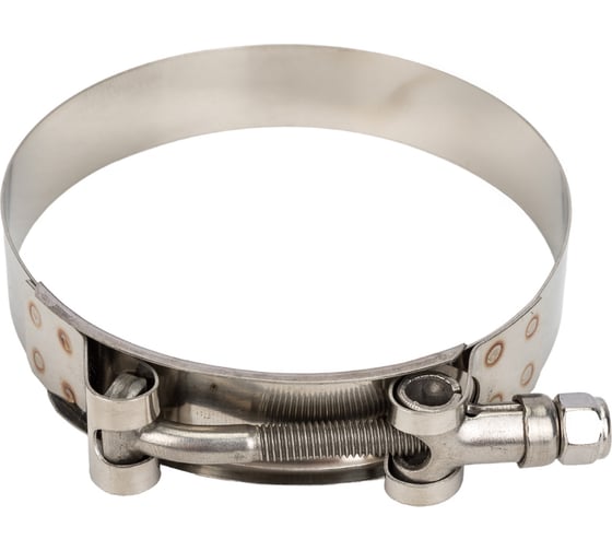 Изображение товара Усиленный хомут TITAN LOCK 89-97 мм, нержав. сталь AISI 304, лента+болт AISI 304 TL89-97RCSS